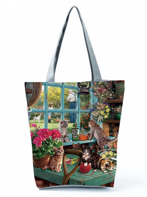 Bolsa de ombro impermeável - Amores por gatinhos® - Image 6