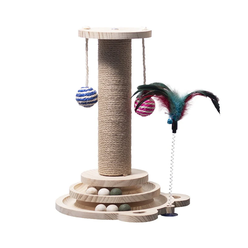 Brinquedo arranhador para gatinhos - 4 em 1 - Image 3