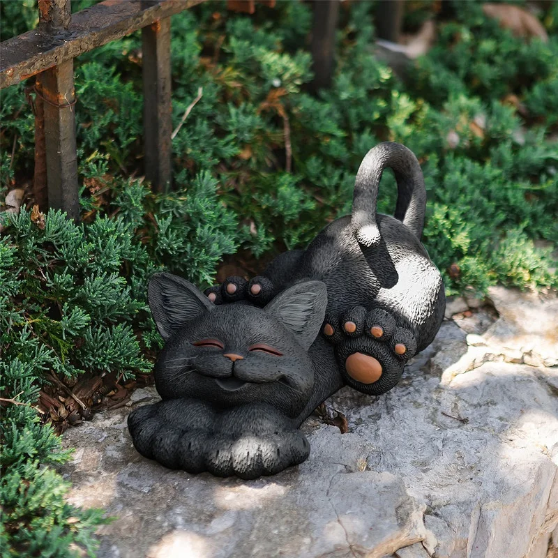 Decoração de jardim - Gatinho sorridente - Image 3