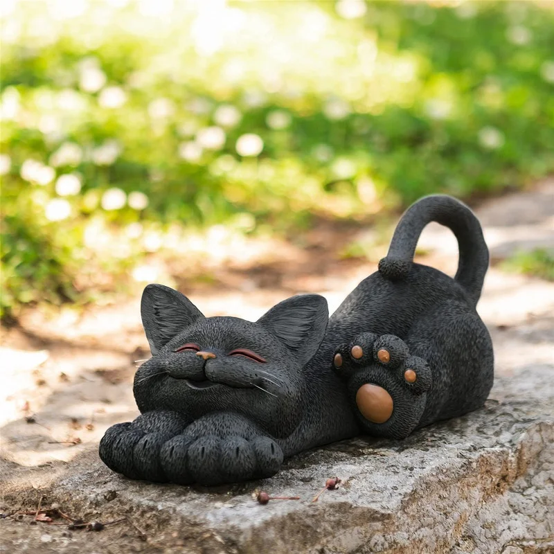 Decoração de jardim - Gatinho sorridente - Image 4