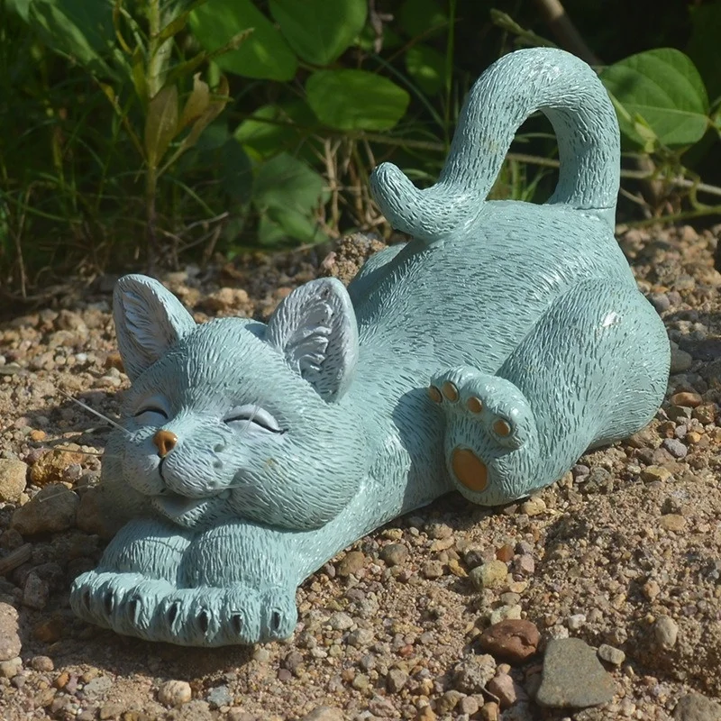 Decoração de jardim - Gatinho sorridente - Image 5