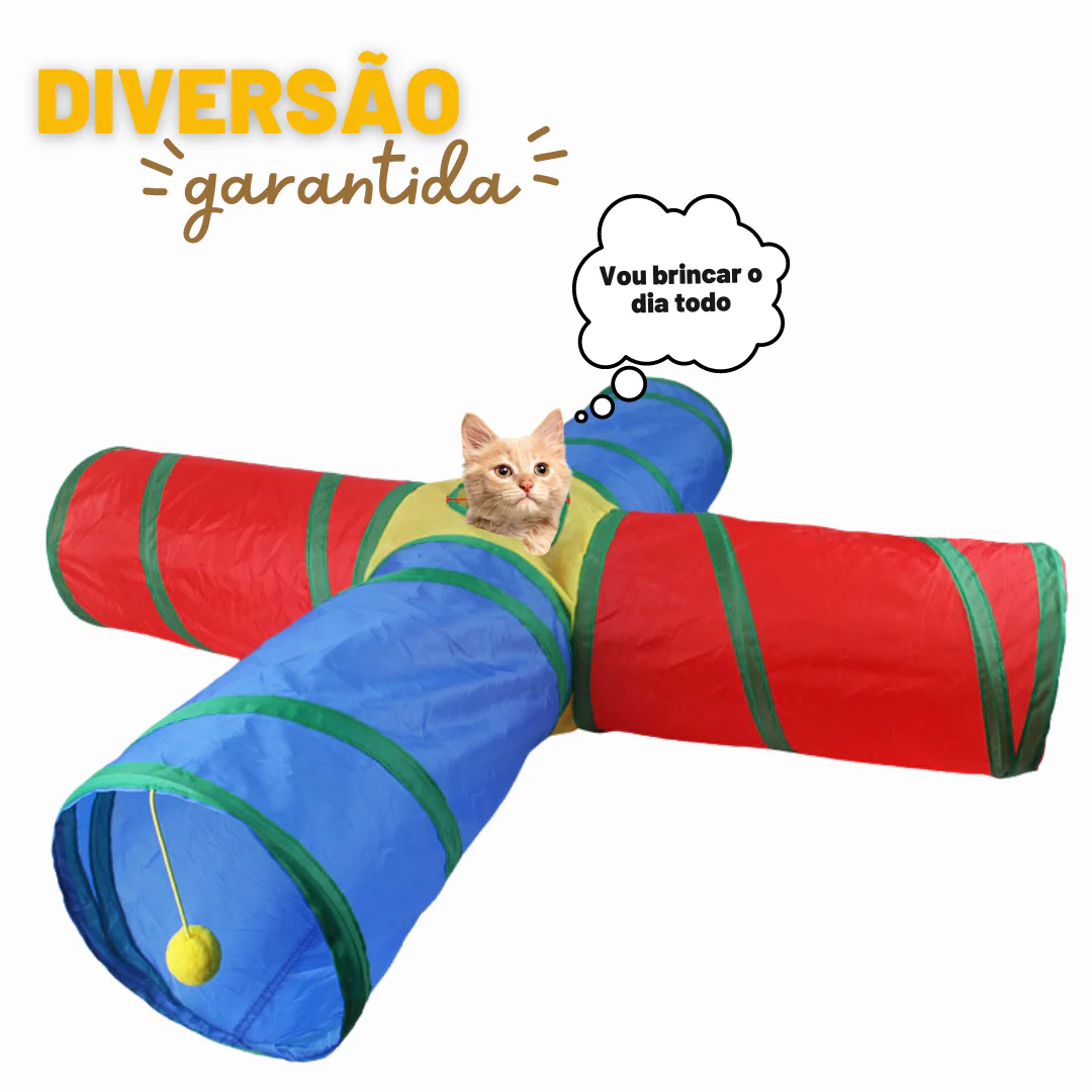 Brinquedo Túnel 4 entradas para gatinho - Buzzi - Image 2