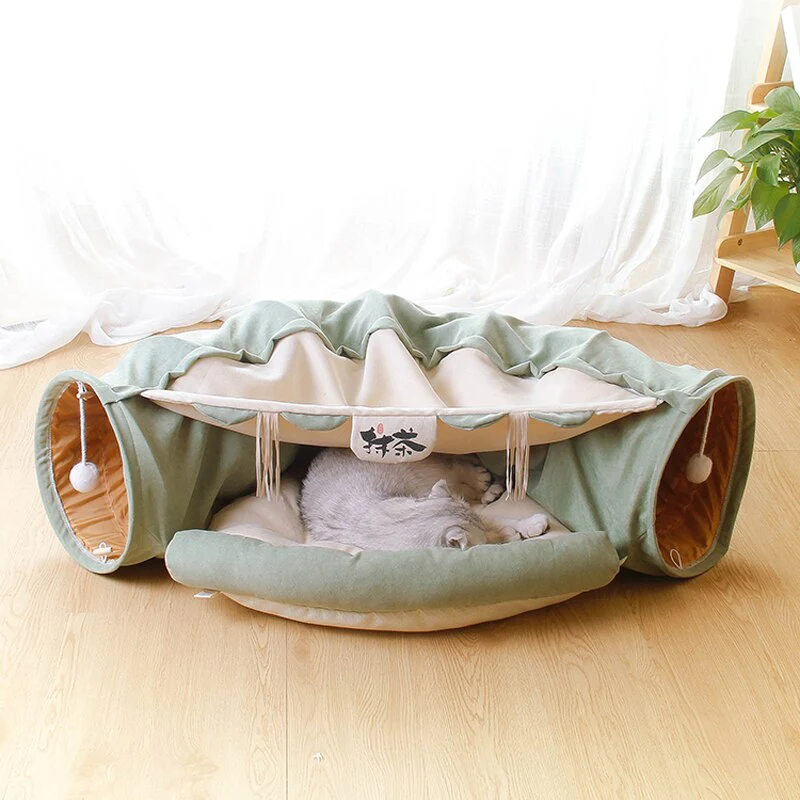 Túnel com caminha chique para gatinhos - Image 2